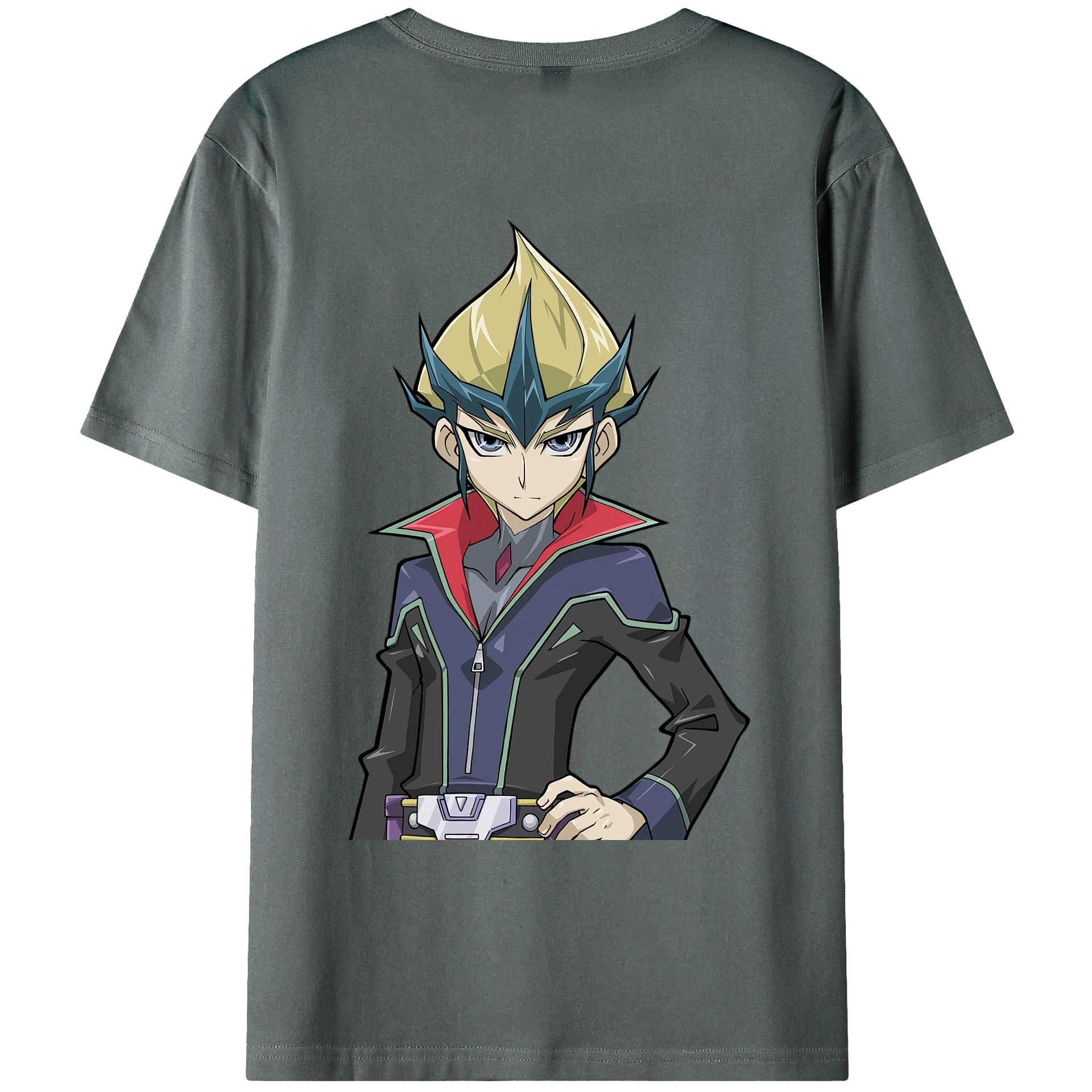 （画像用） 遊☆戯☆王 Yu-Gi-Oh! 綿100％ メンズ半袖Tシャツ（バックプリント） 通気性